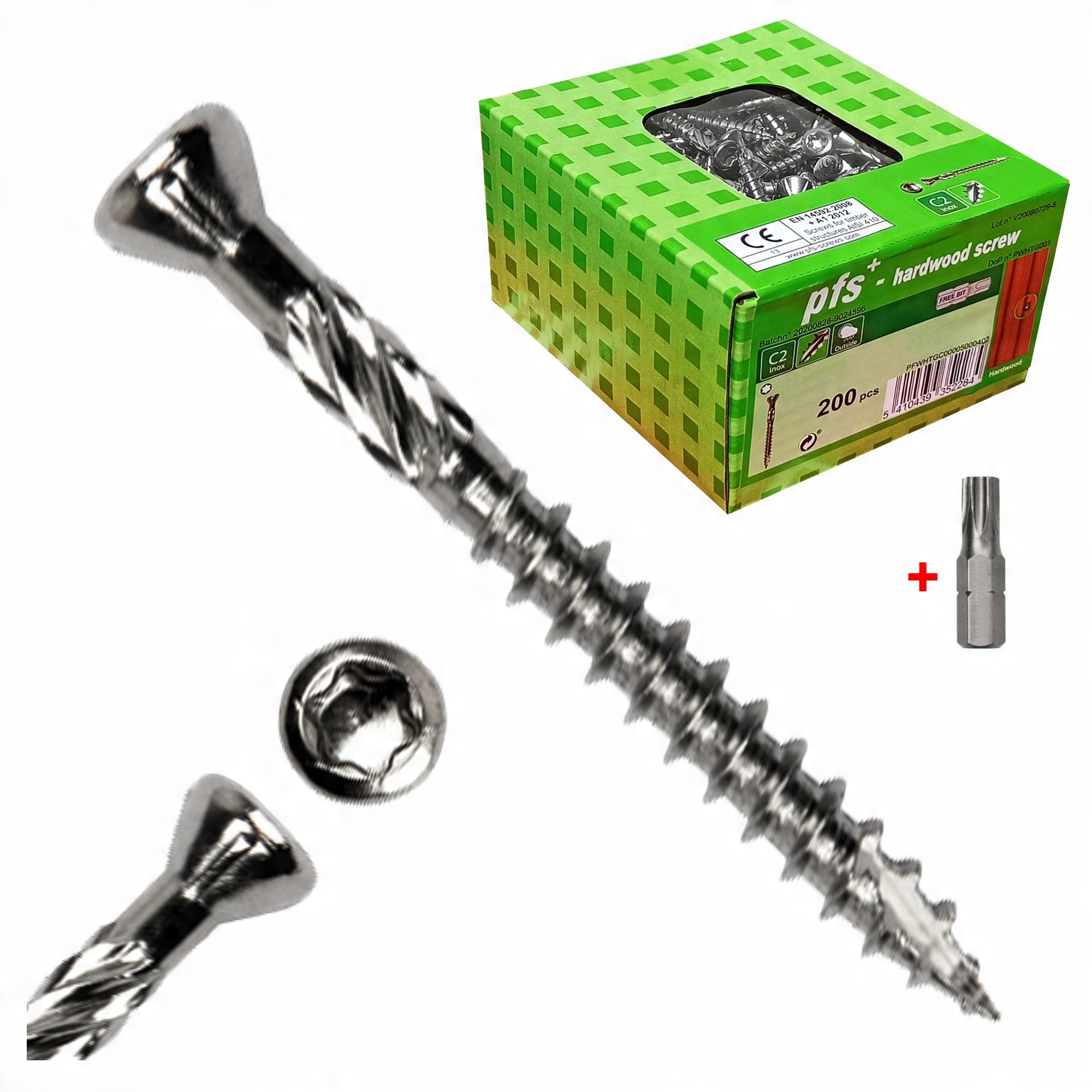 

Wkręty Tarasowe 4x50 Nierdzewne C2 Torx +bit 200sz