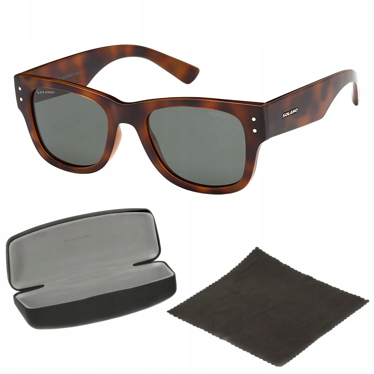 SS21054C Hnědé polarizační sluneční brýle Solano