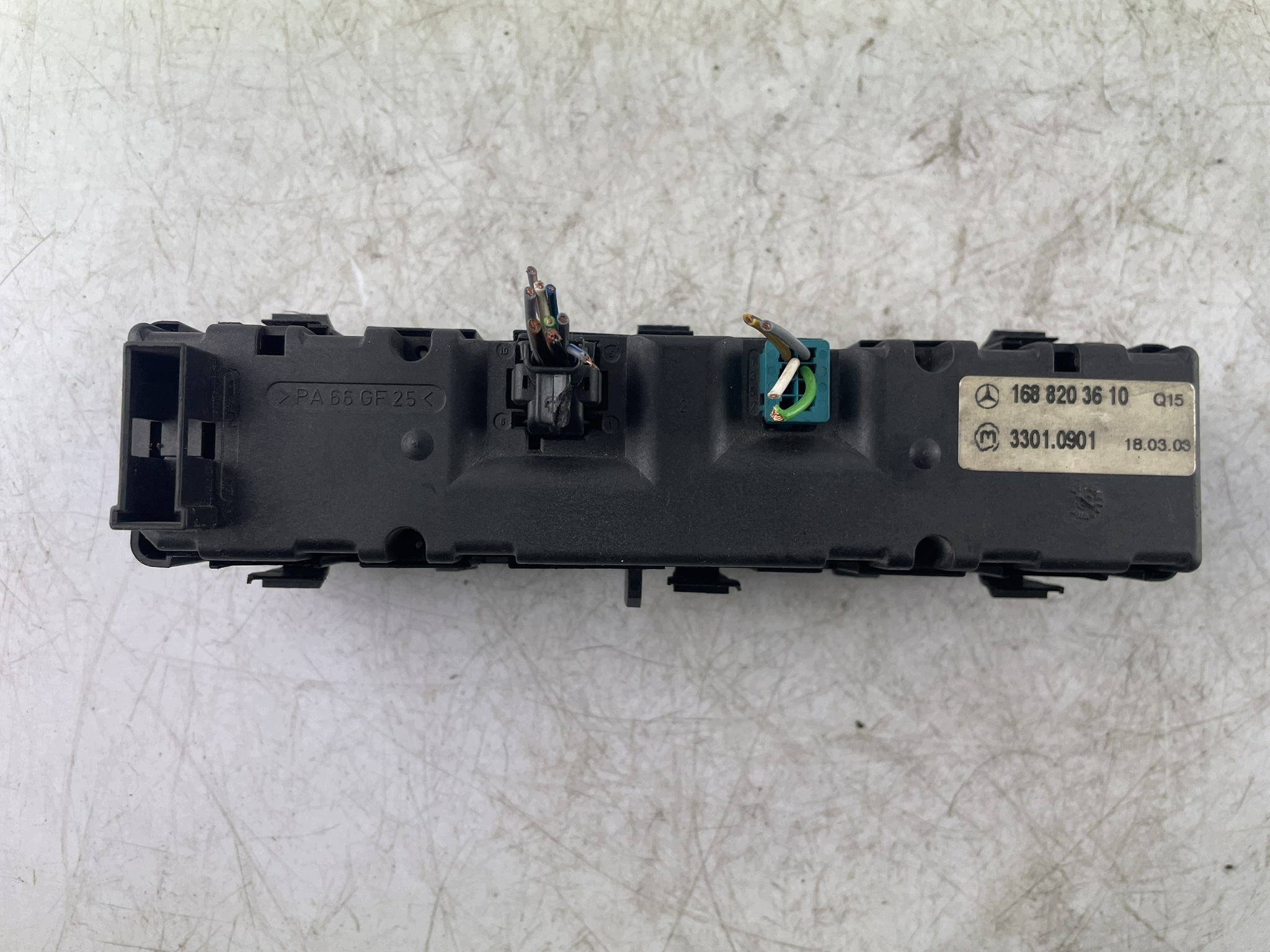 Panel controls 168 820 36 10 Mercedes class A W168