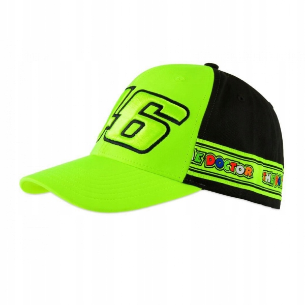 VR46 бейсболка ROSSI 46 TAPES желтый fluo