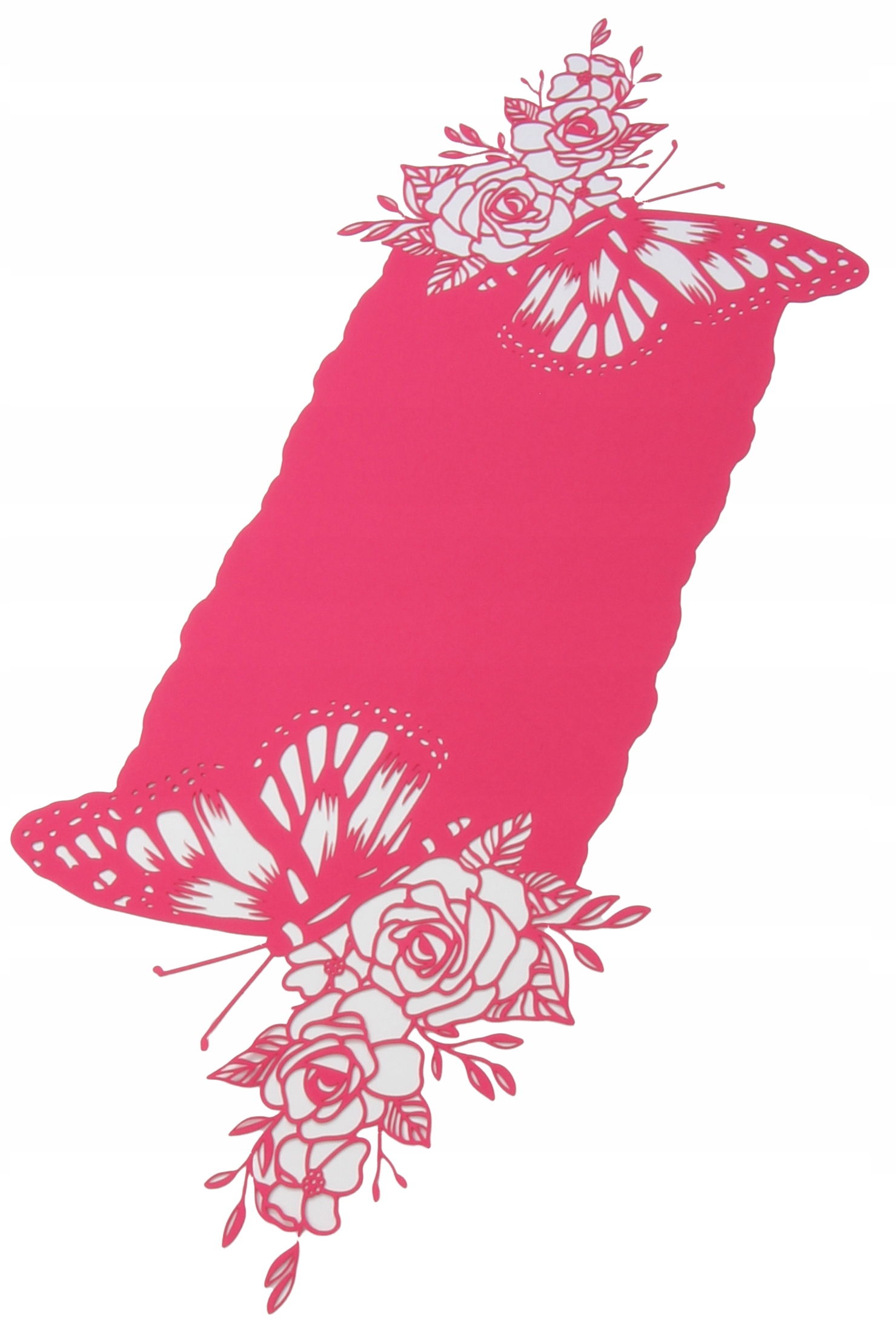 

Bieżnik ażurowy Motyl wycinany laserowo 130x40cm