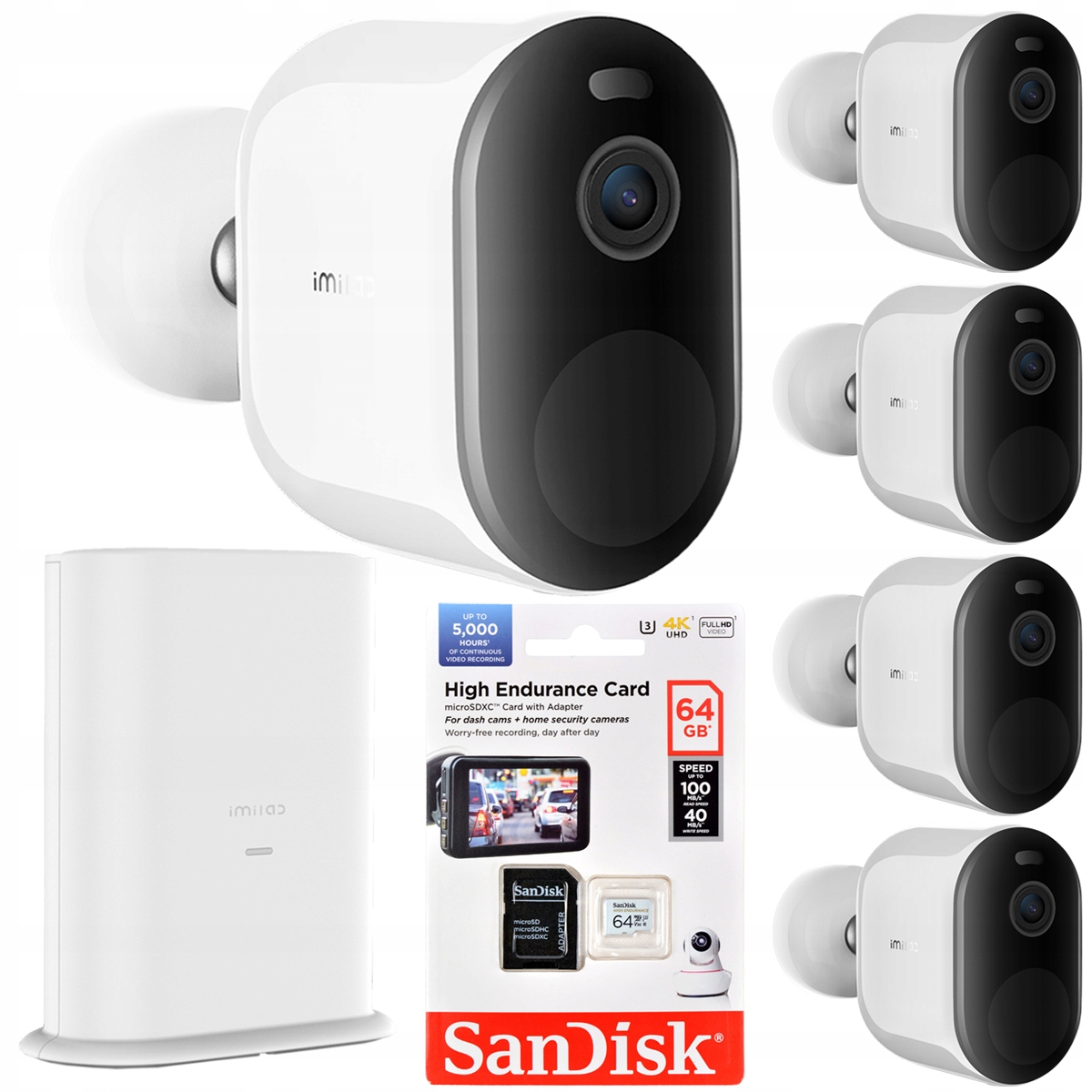 KAMERA ZEWNĘTRZNA IMILAB EC4 + BRAMKA +4xEC4 +64GB