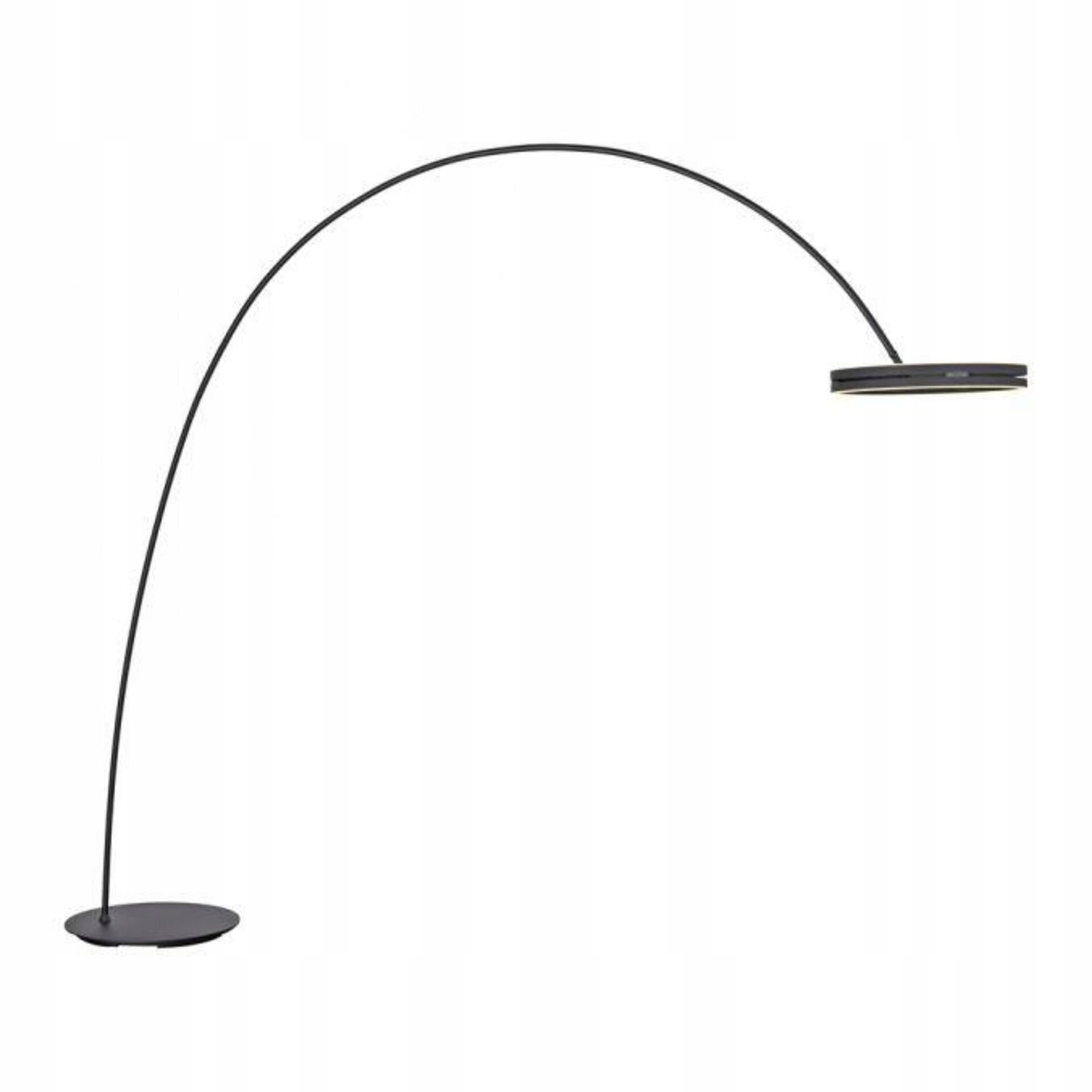 Paul Neuhaus Led lampa do oblúka Pure Loop-Bow, čierna, stojacie svietidlo, s