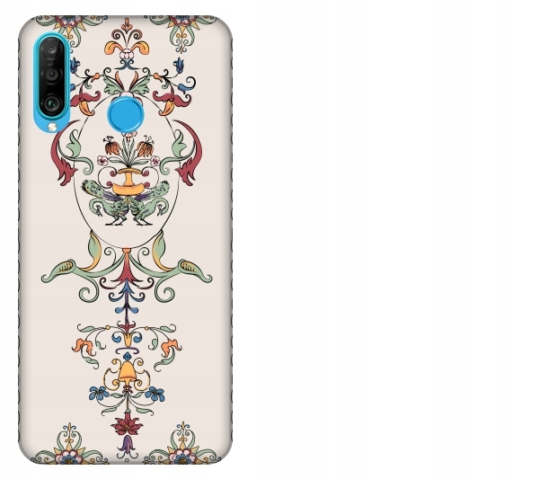 

Etui pokrowiec Huawei P30 Lite Vintage wzór kwiato