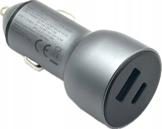 ŁADOWARKA USB i C QUICK SZYBKA PD QC 4.0 LED 52.5W SAMSUNG S21 S22 S23 S24 Waga produktu z opakowaniem jednostkowym 0.05 kg