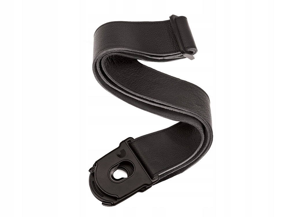 Kožený opasek D'addario Planet Lock Leather Black
