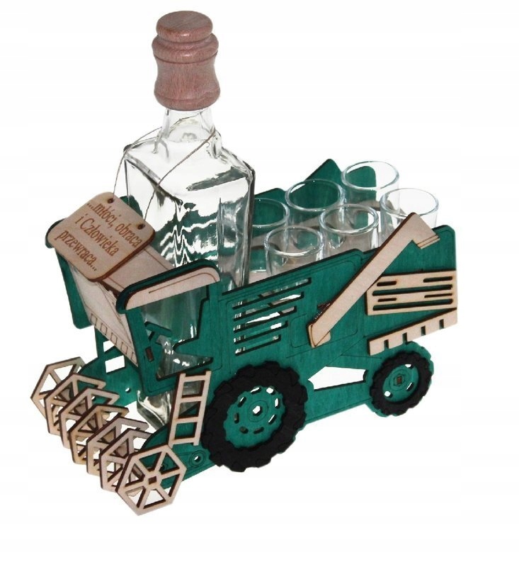 

Karafka Kombajn na alkohol 0,5 l z kieliszkami