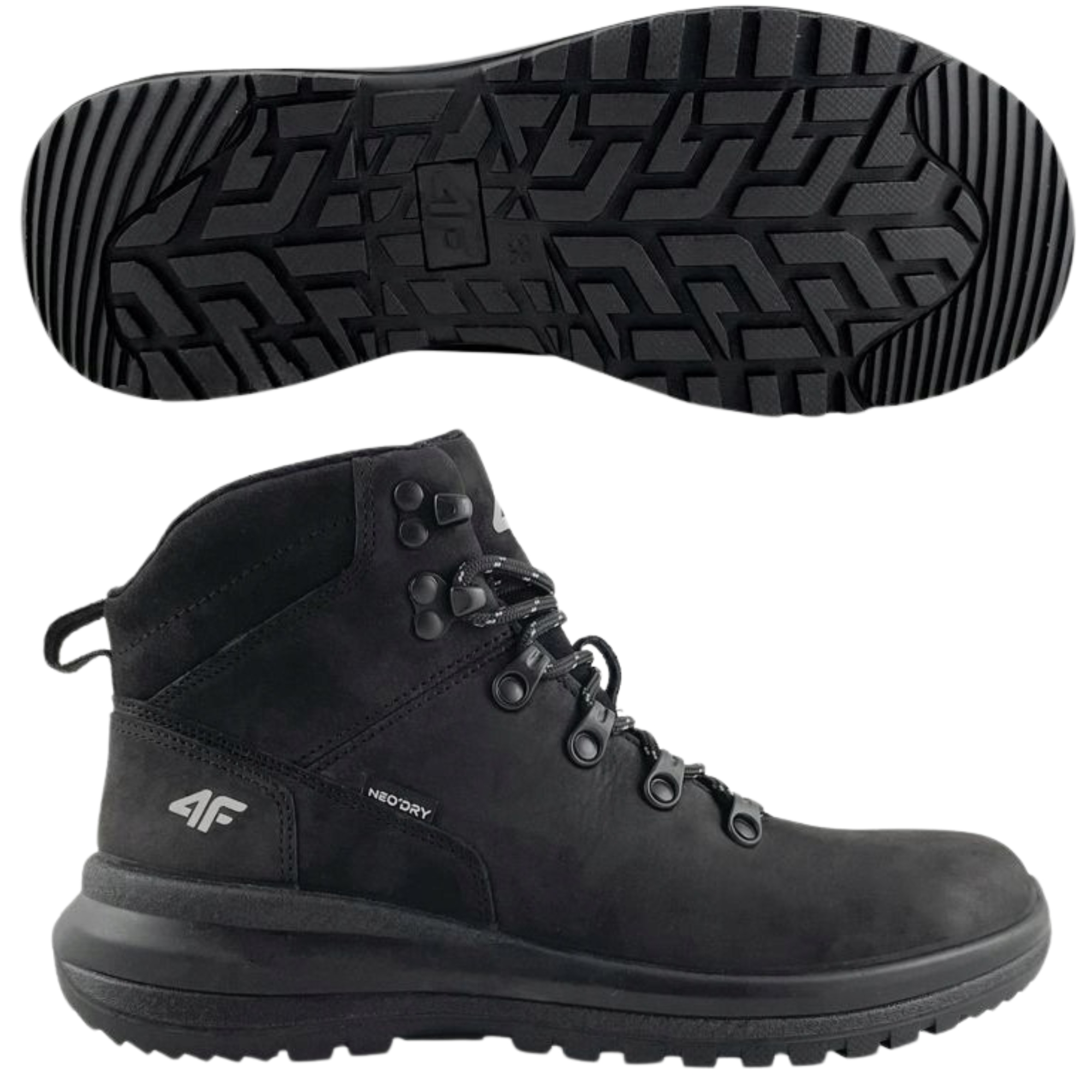 BUTY DAMSKIE 4F ZIMOWE SKÓRZANE CIEPŁE WODOODPORNE R 41