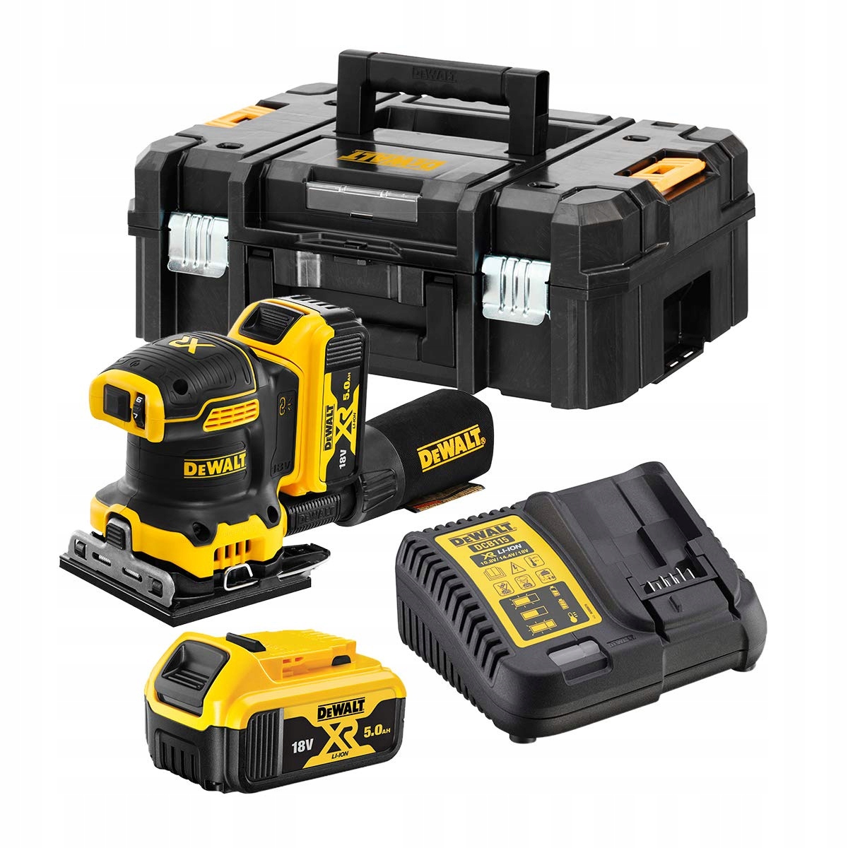 DCW200P2 Dewalt Szlifierka Oscylacyjna 2x5Ah 18V Xr Walizka Tstak