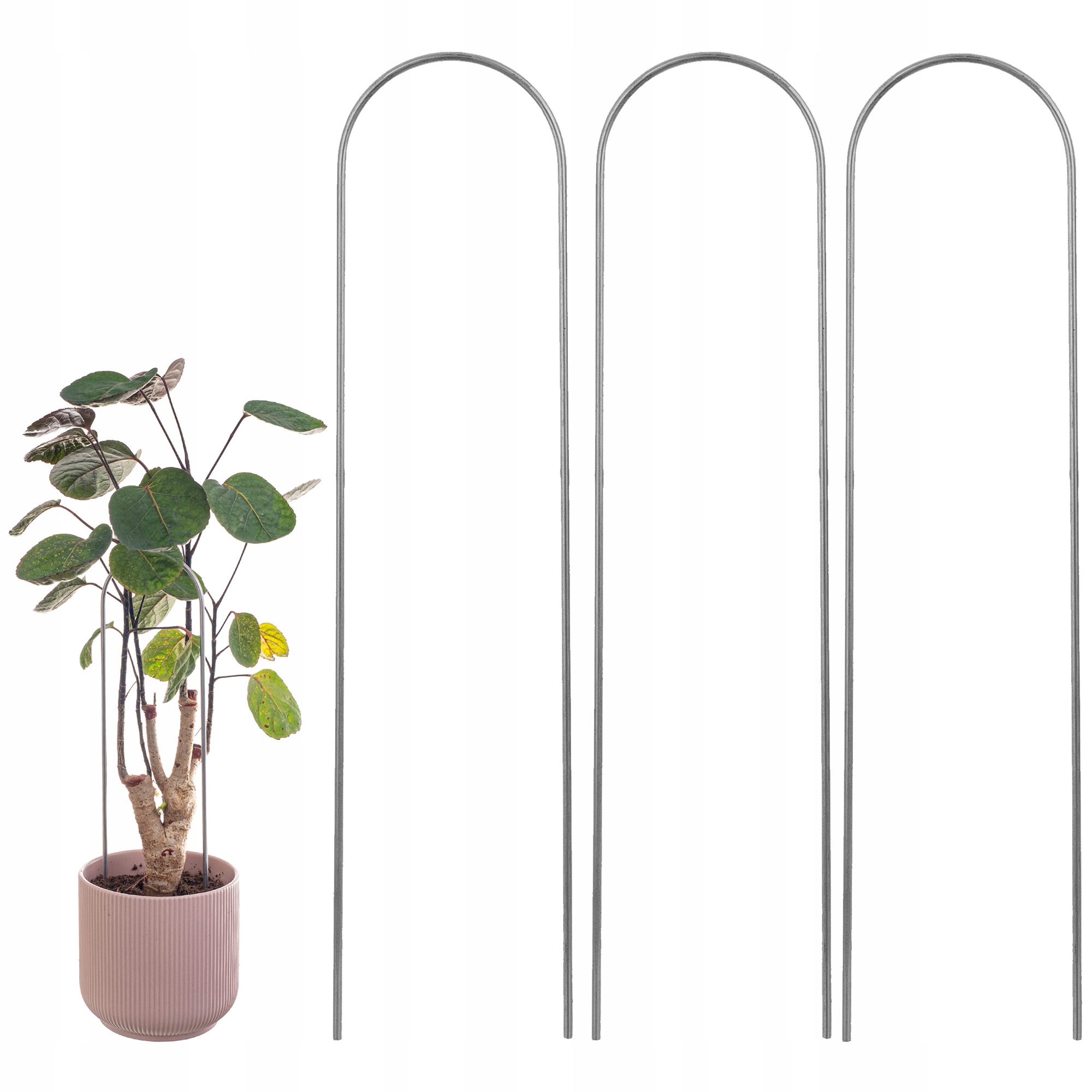 3x PODPORA DO ROŚLIN PODPÓRKA KWIATÓW DONICZKOWYCH METALOWA PODPÓRKI ŁUK