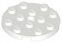 

Lego 60474 płytka okrągła 4x4 biały 1 szt Nowy