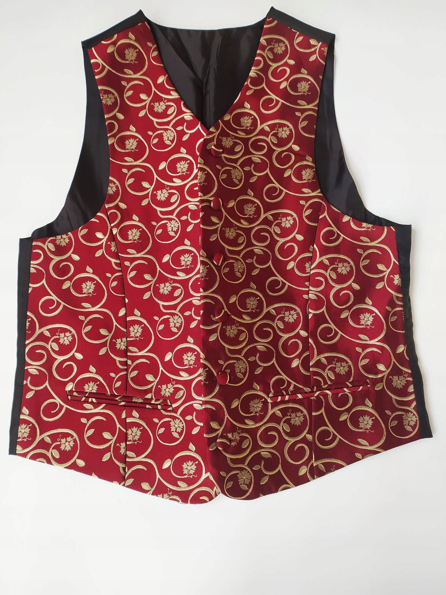 Męska kamizelka ślubna wizytowa garniturowa 54