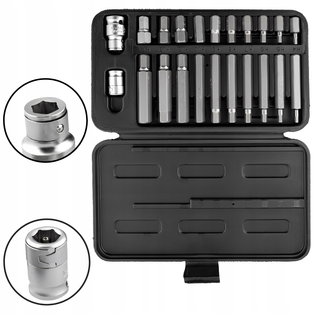 ZESTAW KLUCZY IMBUSOWYCH WEWNĘTRZNYCH BITÓW 10 mm 22 EL. H4-H14 S2 RICHMANN