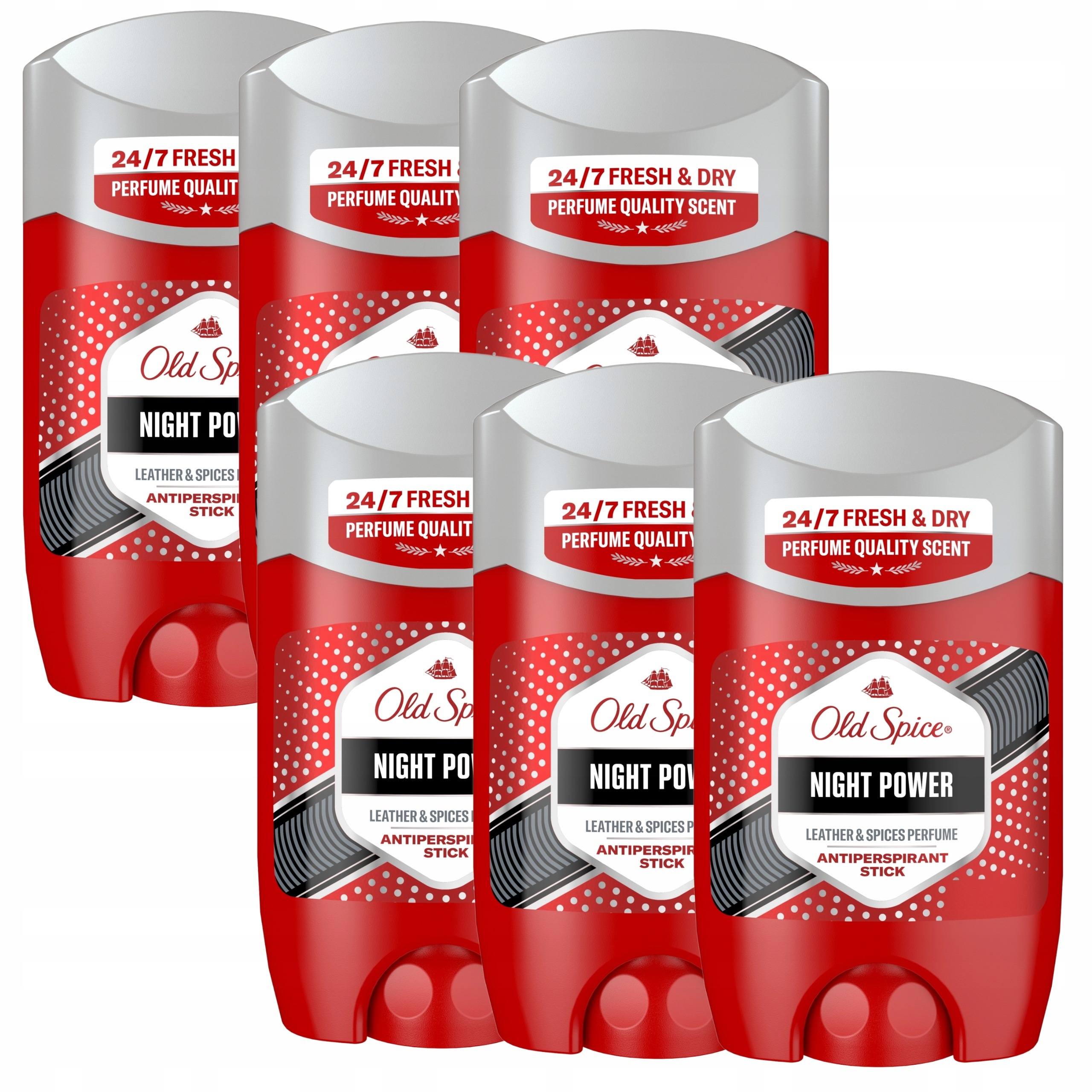 6 x Old Spice Night Power antiperspirant v tyčince pro muže 24/7 50 ml