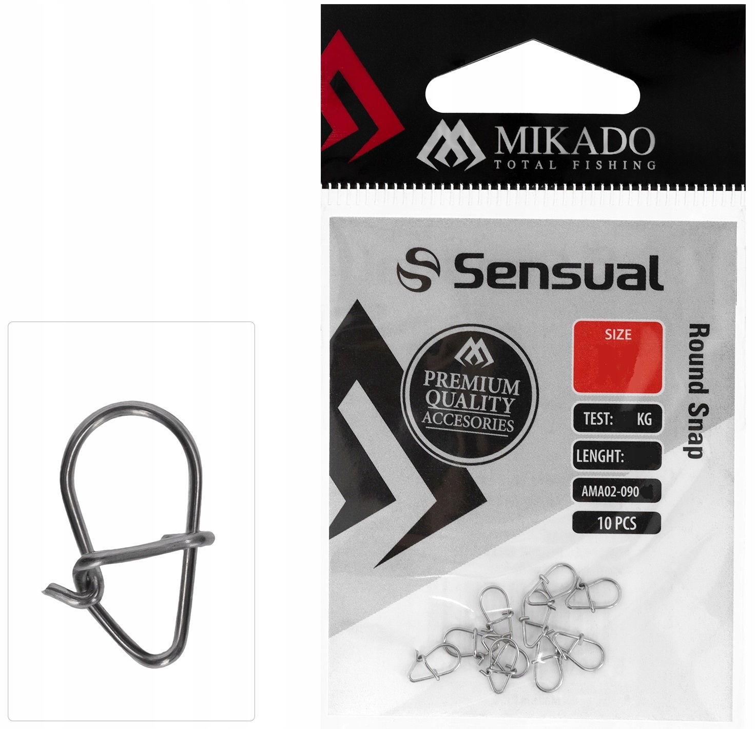 Agrafka Mikado Rund Snap rozm. L Op.10szt AMA02-090-L