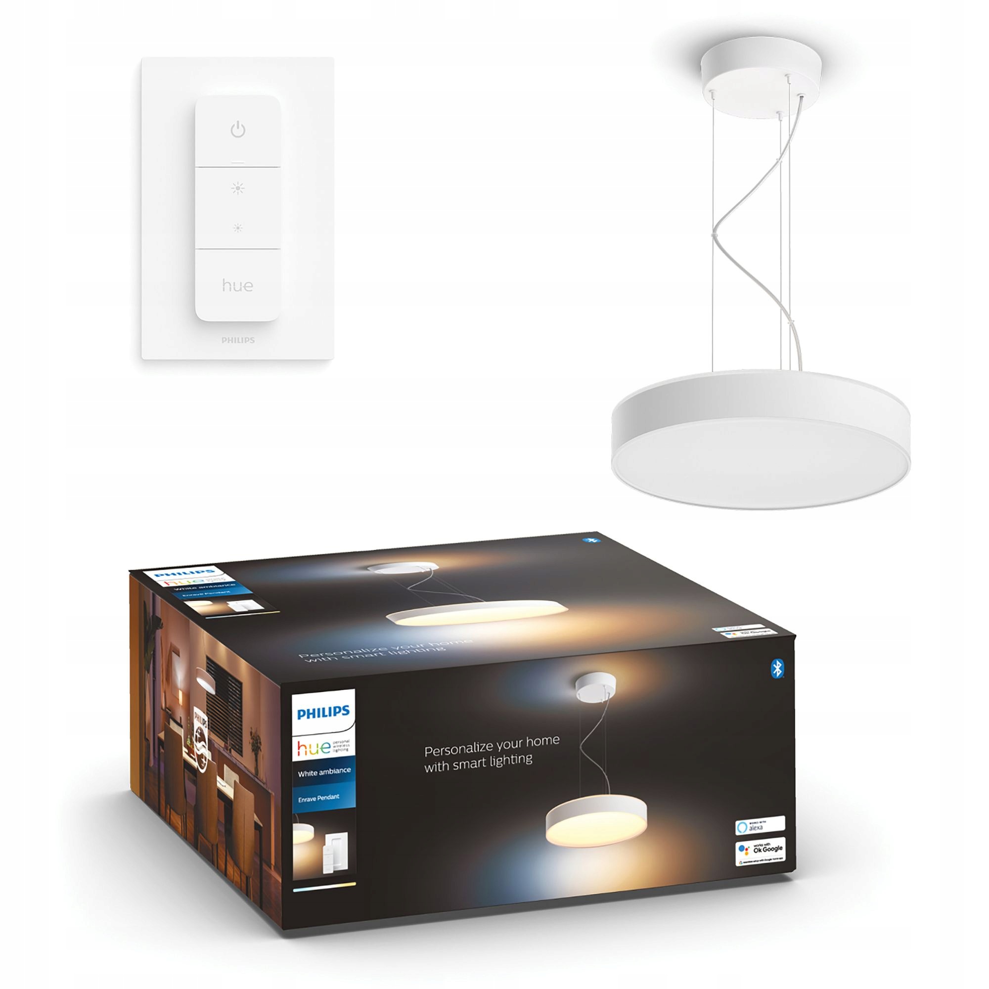 Inteligentna lampa wisząca Led Philips Hue Enrave 33.5W Biała