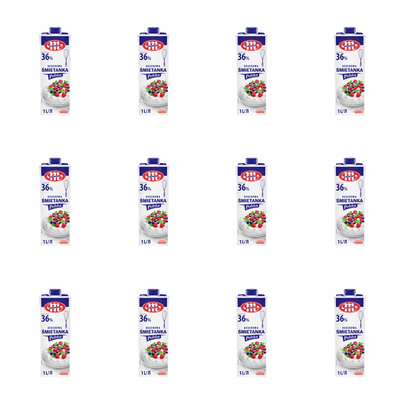 Mlekovita Polská smetana Uht 36% tl. 1l X12