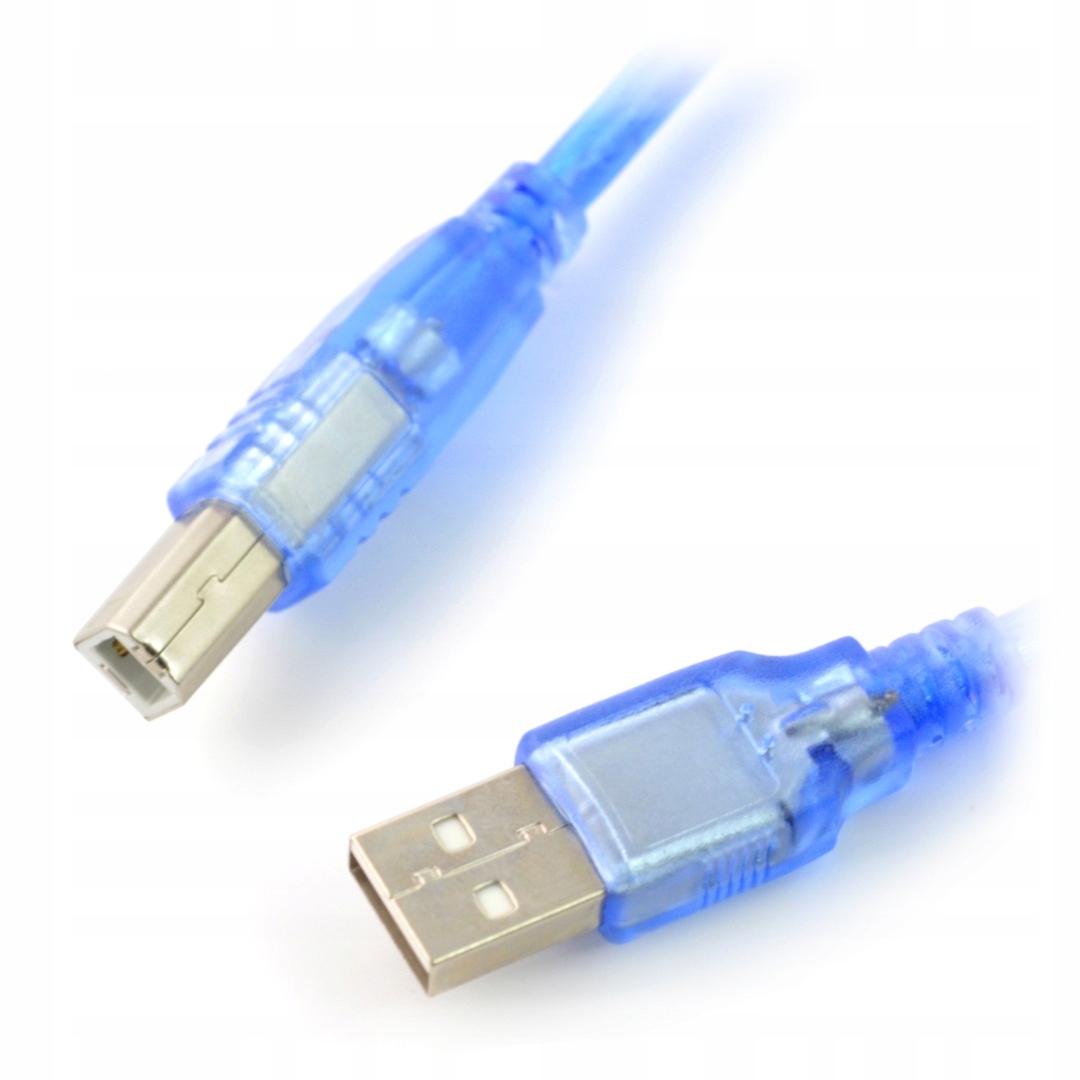 

Przewód Usb A B 30cm niebieski