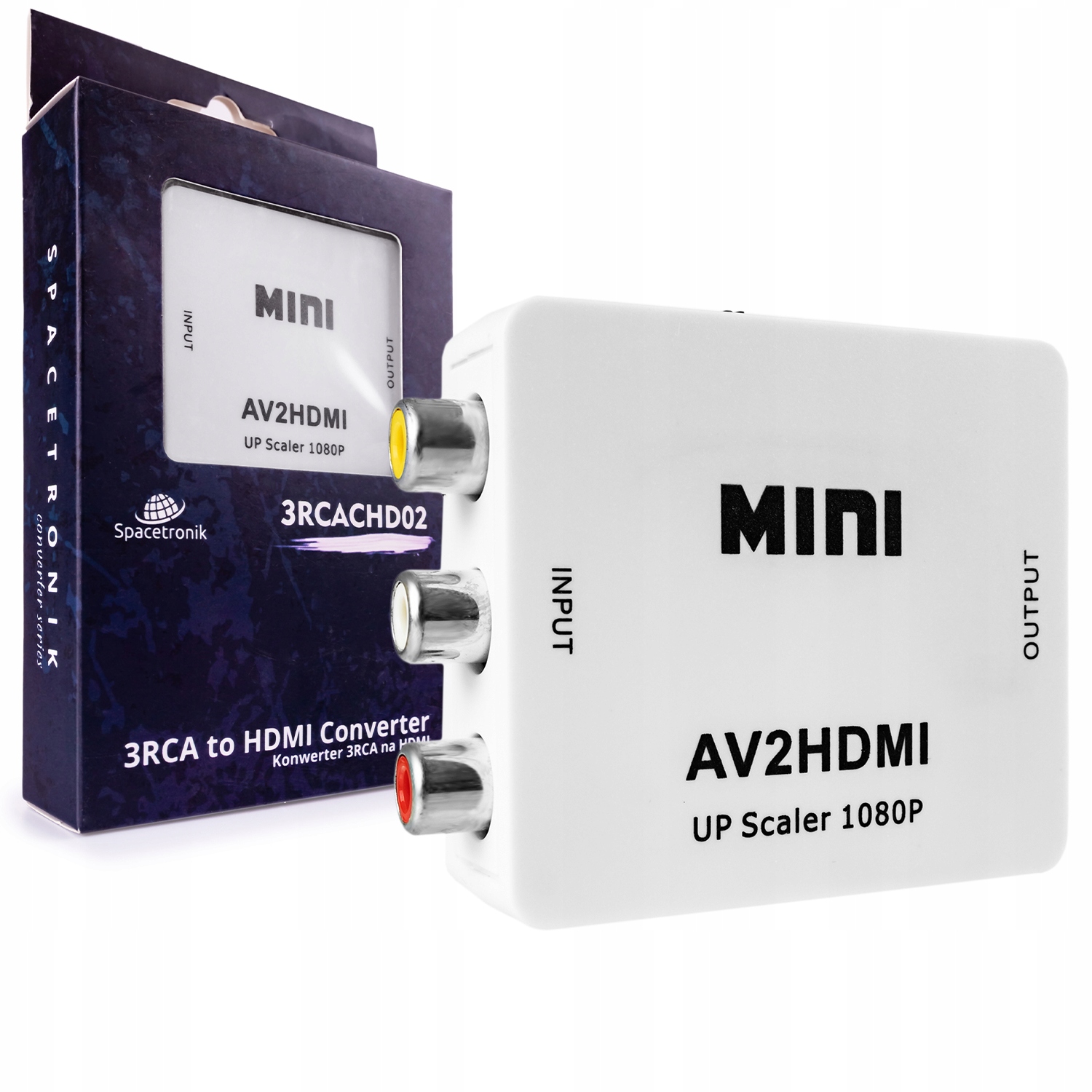 

Konwerter 3RCA na Hdmi Spacetronik 3RCACHD02