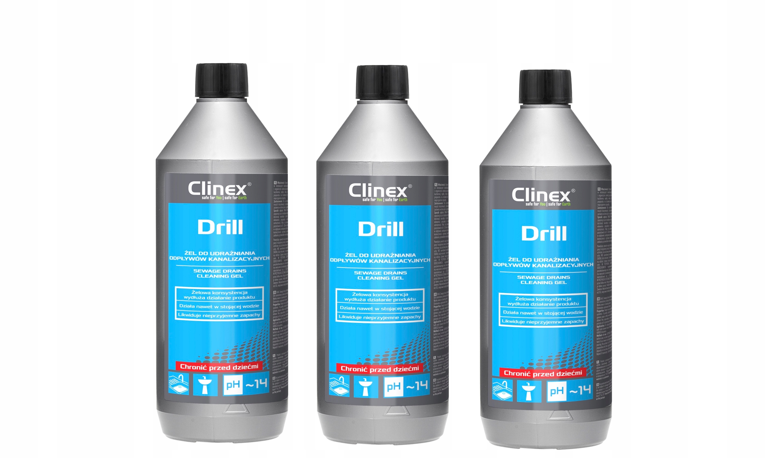 

Clinex Drill 1L Żel Do Udrażniania Rur Syfonów
