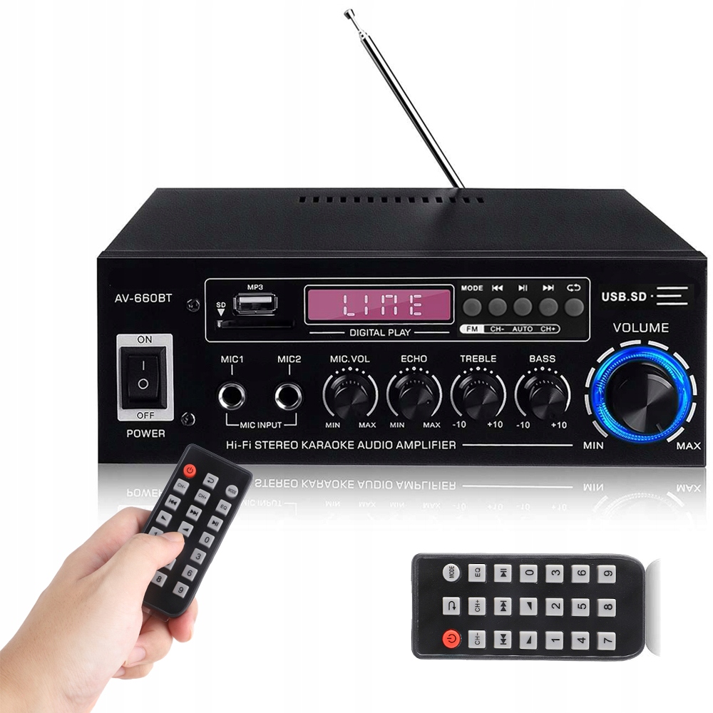 Reproduktor S Zesilovačem Výkonu Zvuku Bluetooth 5.0 S Fm Rádiem