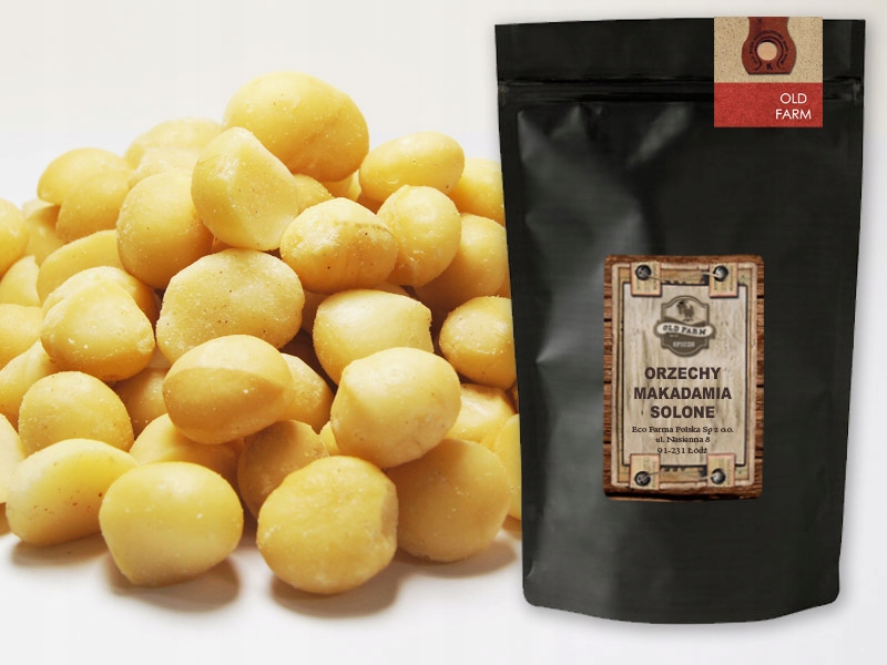 Levně Makadamové Ořechy 1000 g Solené Makadamia 1 kg