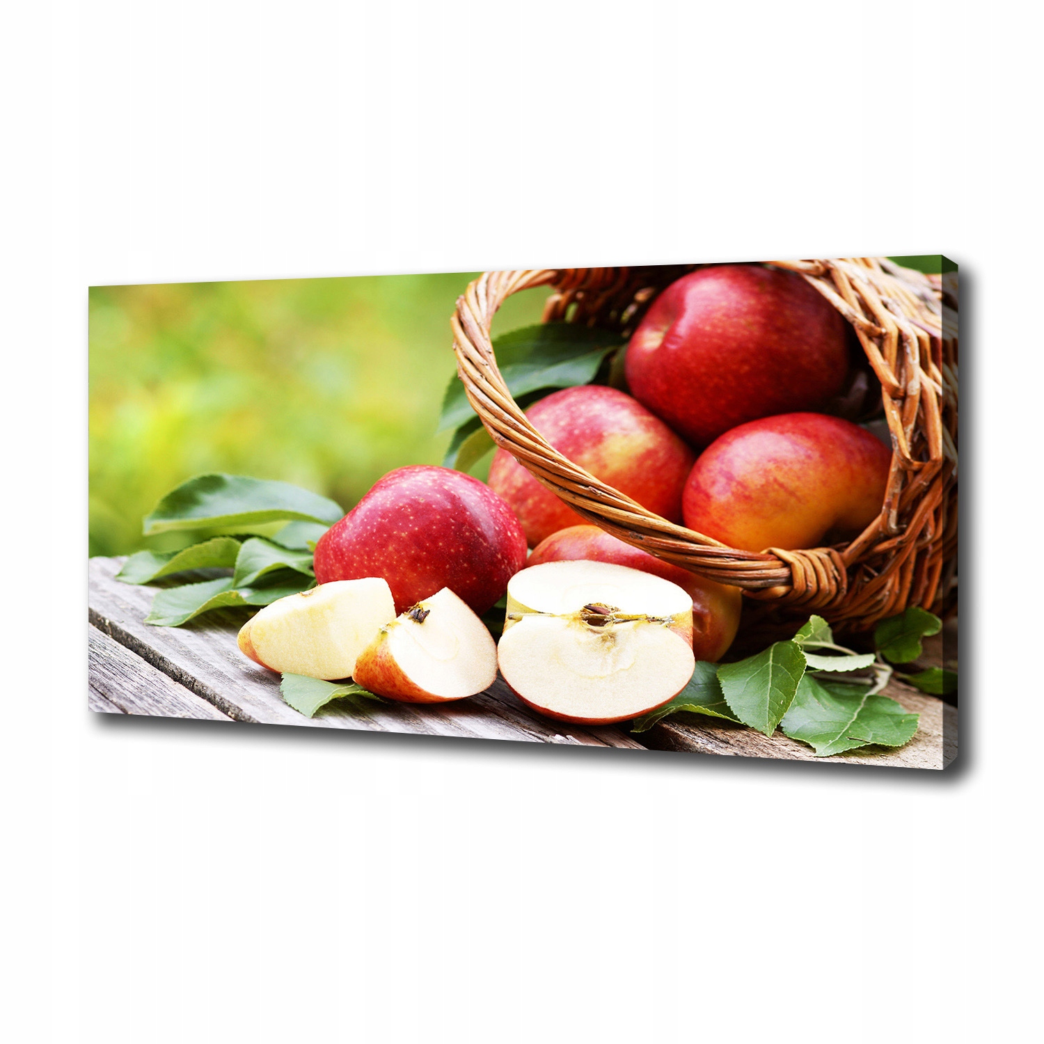 

Foto obraz na płótnie Jabłka w koszyku 100x50 cm
