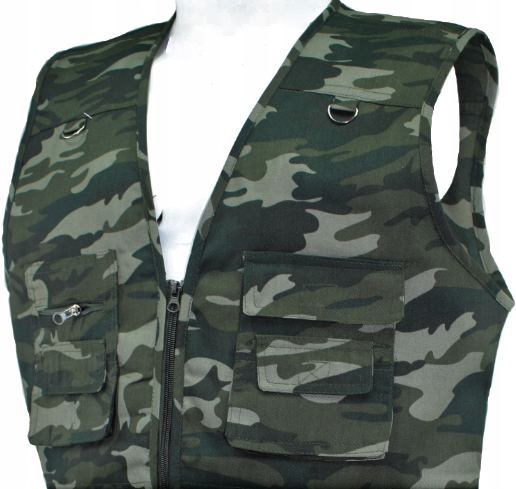 KAMIZELKA MĘSKA MORO BEZRĘKAWNIK KIESZENIE M B39 Rozmiar M