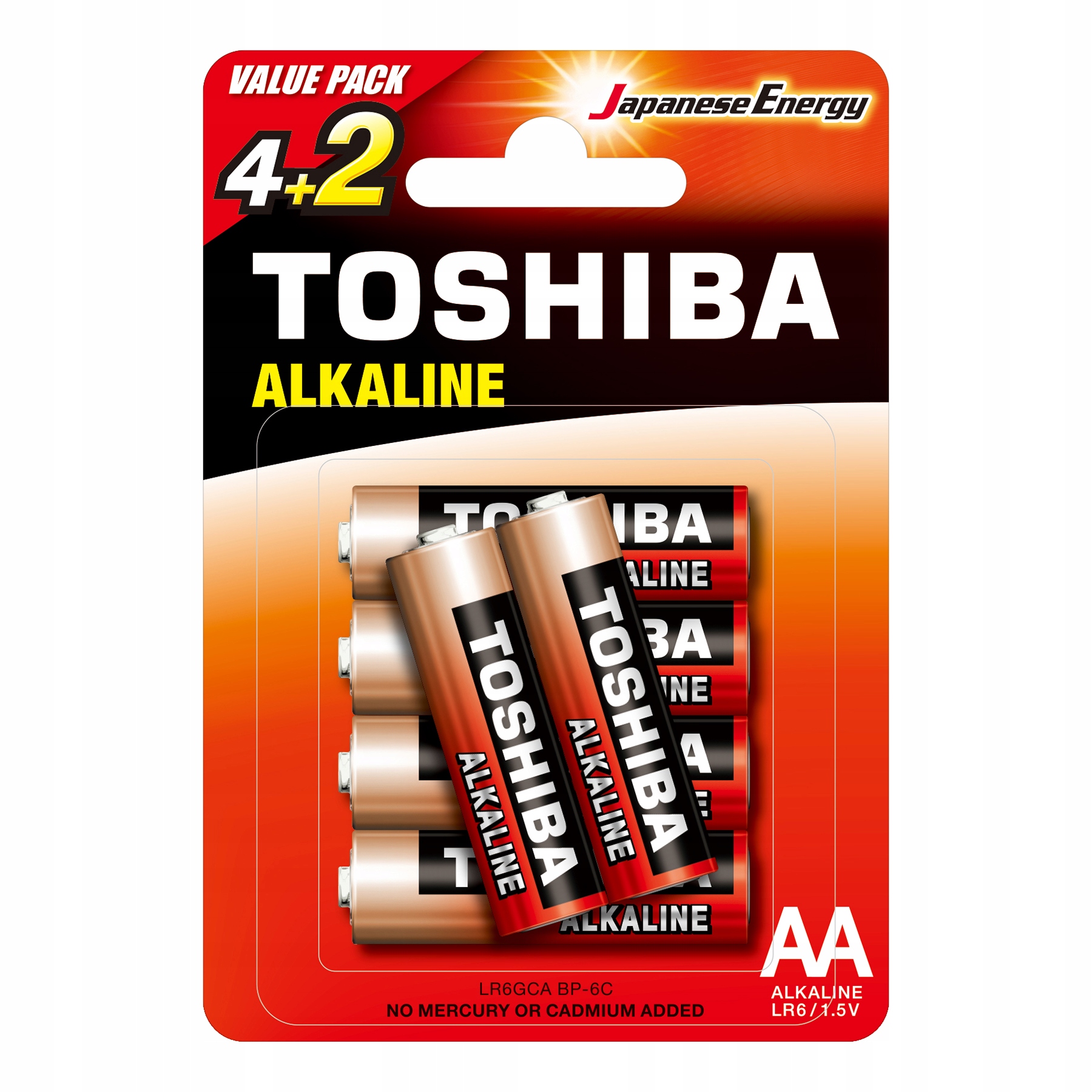 

Baterie Alkaliczne Toshiba Paluszki LR6 Aa 6szt