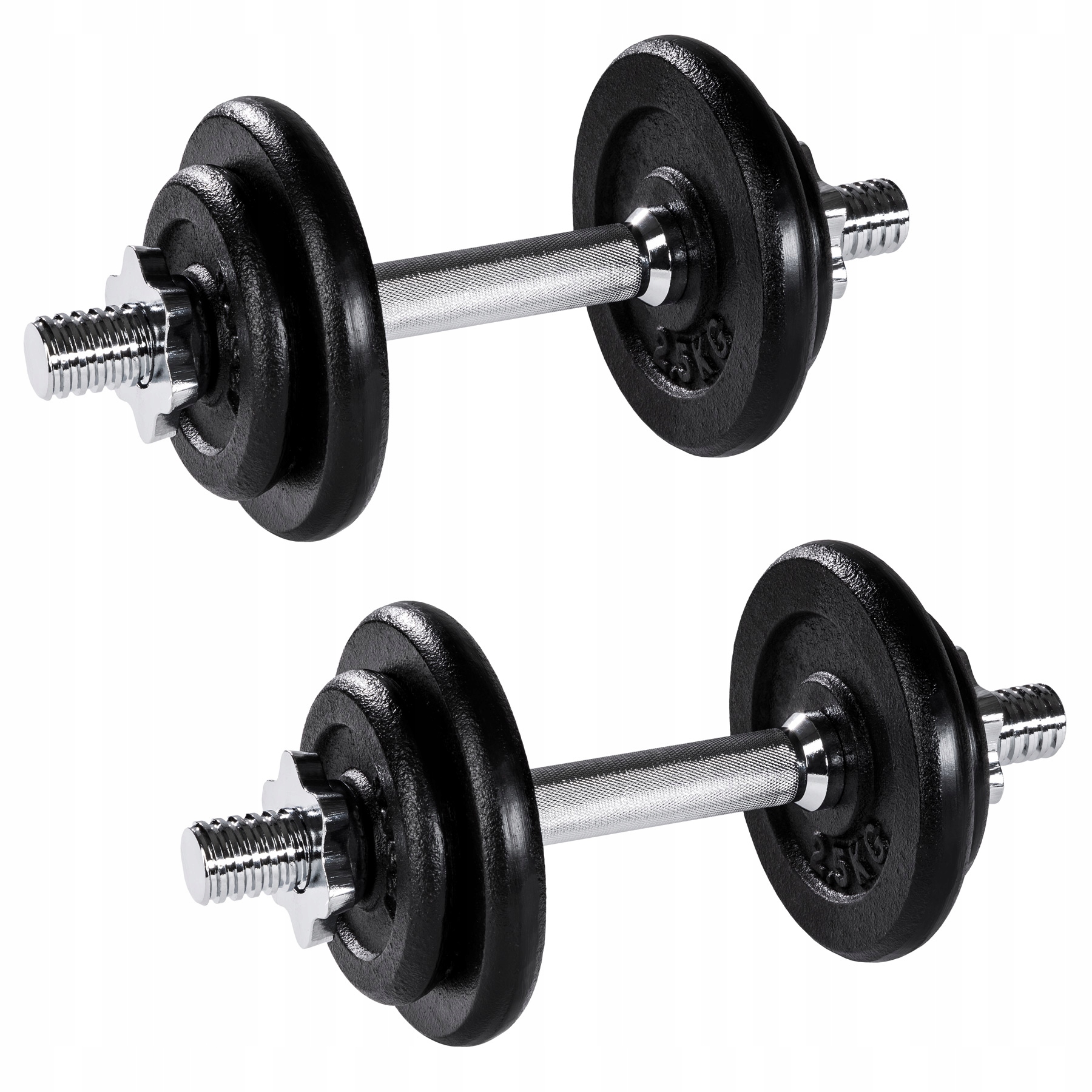 

2x Hantle krótkie chromowane 2 x 10 kg 402368