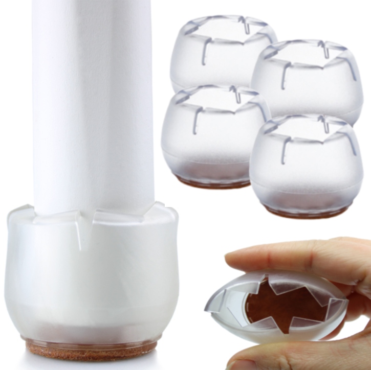 

Nakładki na Nogi Krzesła Filc 22-26mm Ochronne x4