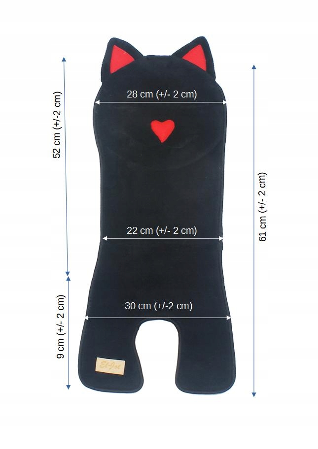 WKŁADKA DO FOTELIKA ROWEROWEGO KOTEK PAZUREK R Kod producenta WR_KP_R