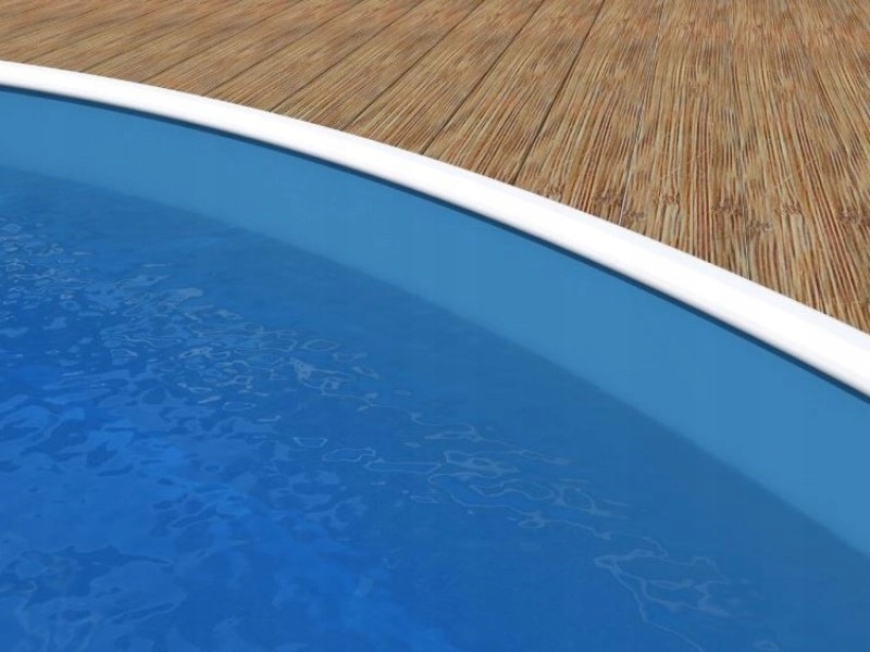 Folia niebieska gładka, wkład do basenu 3,6 x 1,2 m 0,25 mm