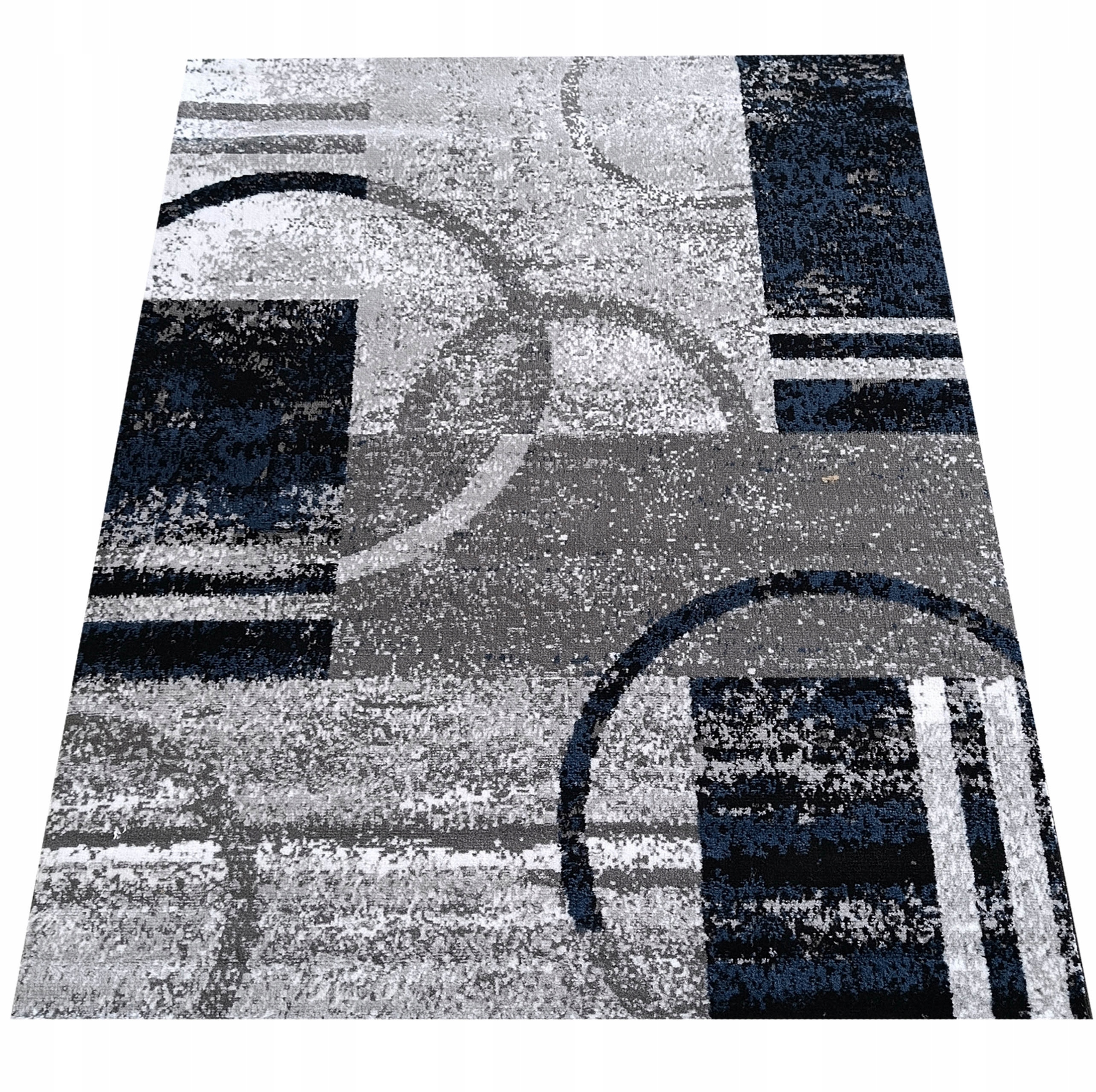 Tani dywan do salonu 300x400 Soho 19-szaro-niebieski