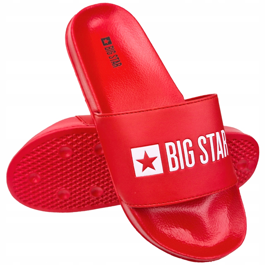 

Klapki Big Star męskie czerwone GG174932 42
