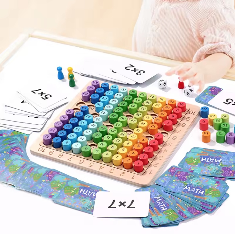 Zabawka edukacyjna tabliczka mnożenia drewniana Kod producenta 5903039747432