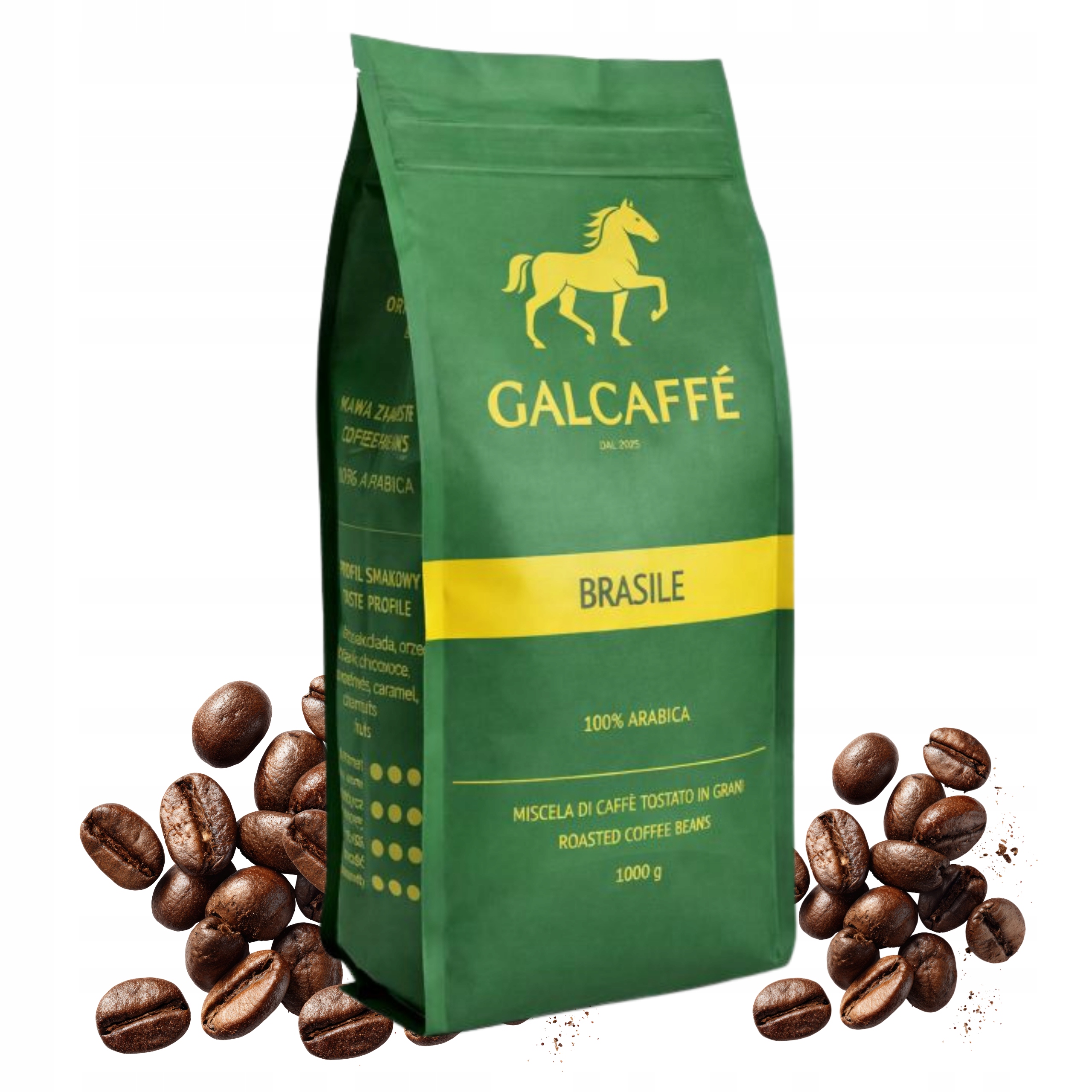 Kawa ziarnista Galcaffe Brasile 100% Arabica 1KG