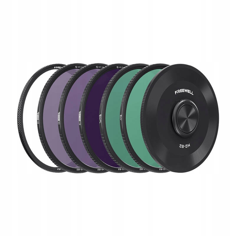 FREEWELL SERIA M2 ZESTAW FILTRÓW MAGNETYCZNYCH ND8 ND64 ND1000 CPL UV 82MM