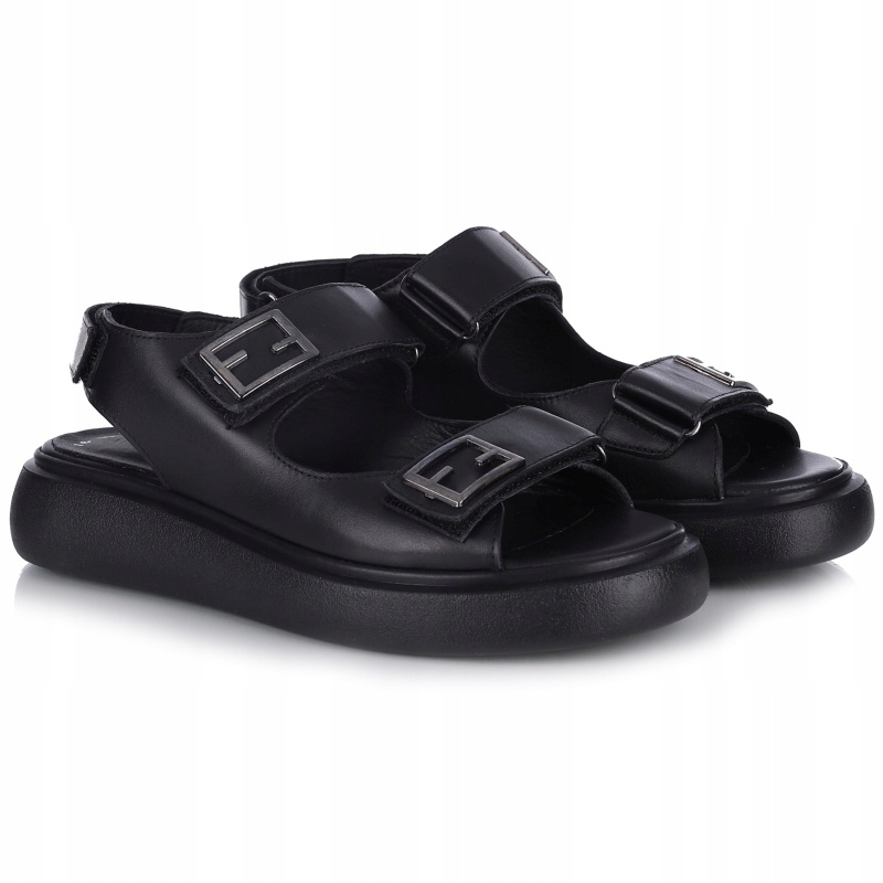 Dámské sandály Bombonella 10T 160.16-13 86 T Syh černé Kůže VEL.37