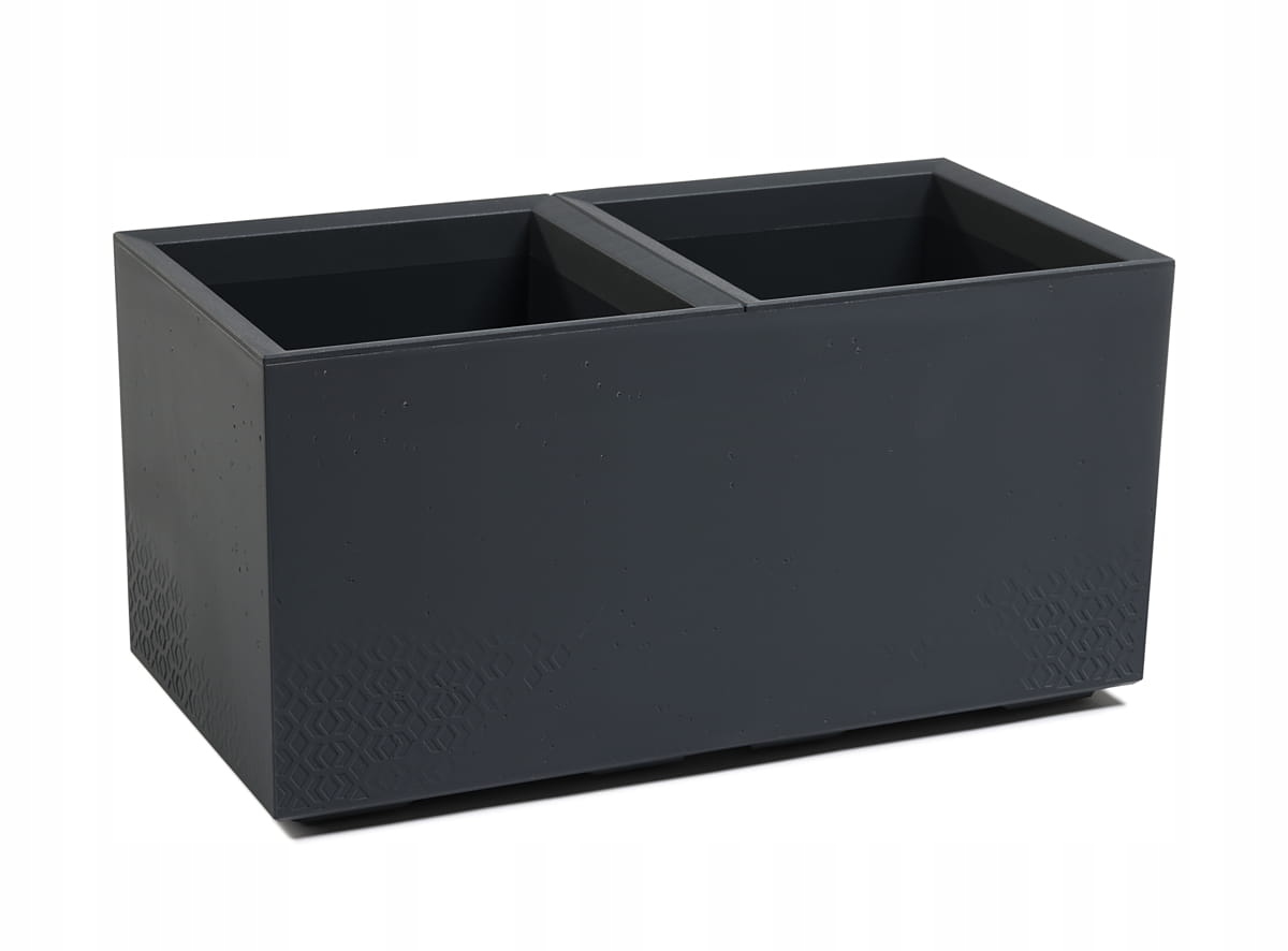 

Kwietnik Doniczka Karo Eco Recycled 80x40 Antracyt