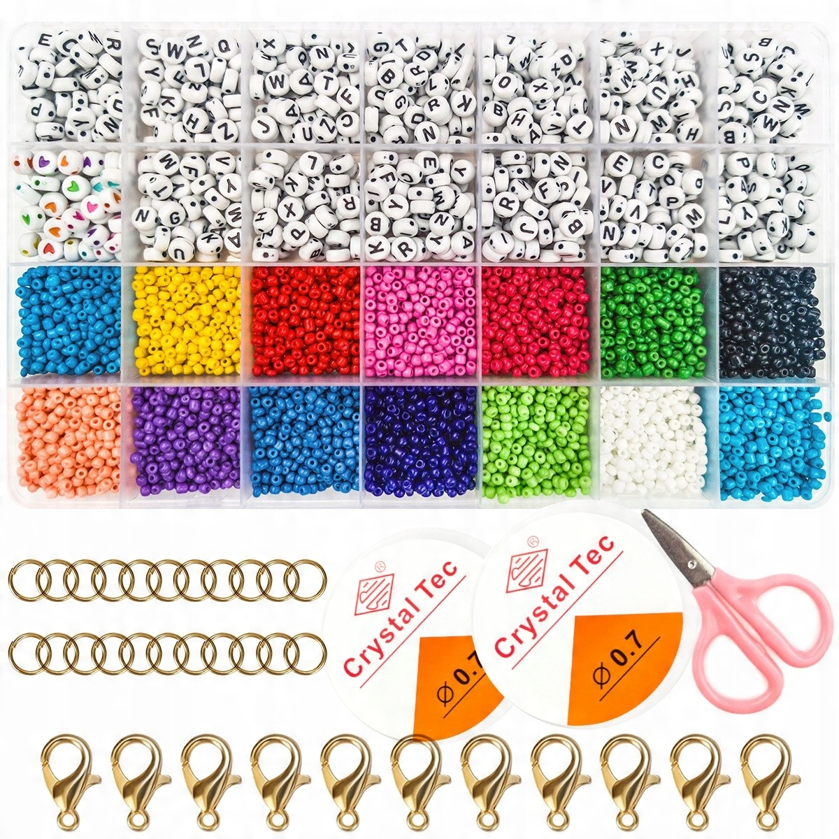 

Zestaw Koralików do Robienia Bransoletek Diy