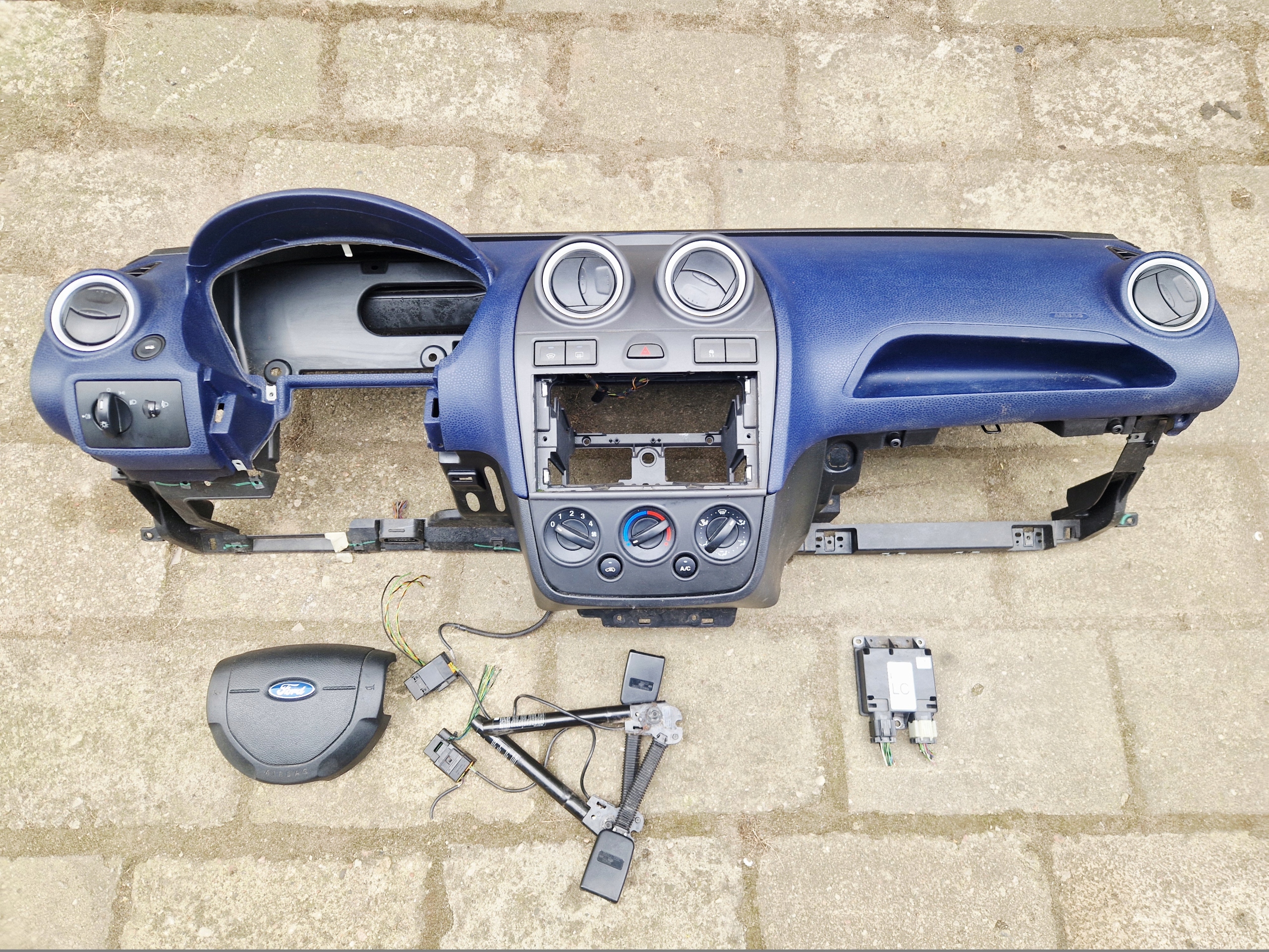 FORD FIESTA MK6 LIFT dashboard console airbag SENSOR adjusters KOMPLET