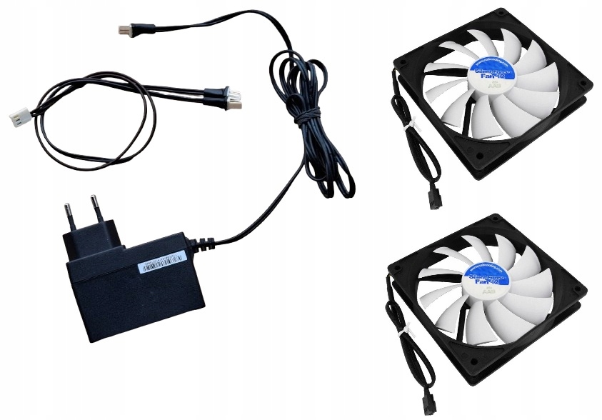 Zasilacz 2 Wentylatory 120mm Silent Do Szafy Rack Lanberg -gotowy Zestaw