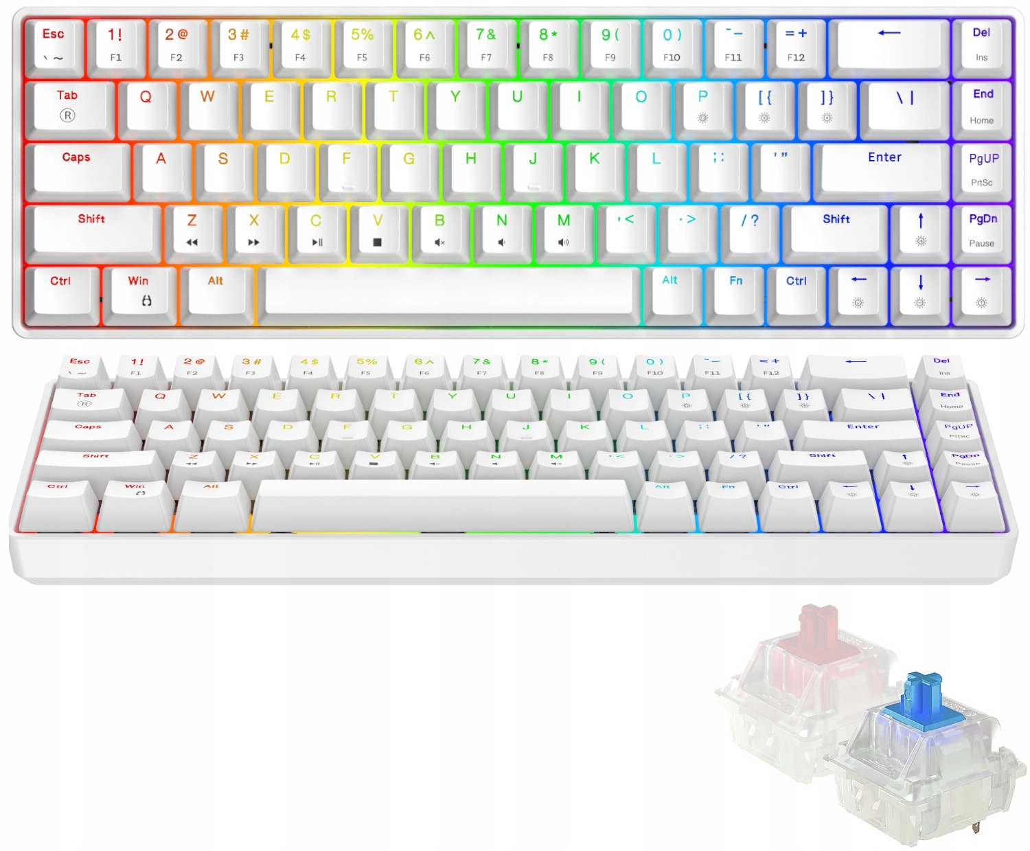 Gamingowa Klawiatura Mechaniczna Rgb Triadyn Play Electra Blue-switch