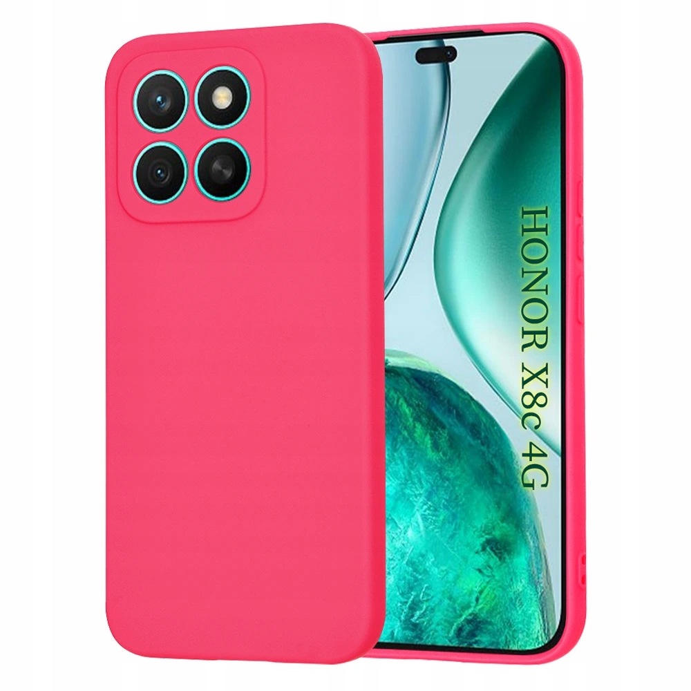 Techsuit – etui SoftFlex do Honor X8c – intensywnie różowe