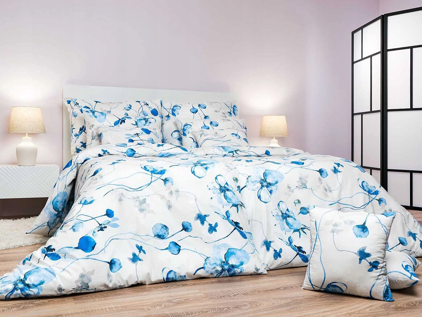 Obliečky bavlna Bloom elegancia banán 240x220, 2x70x90 cm