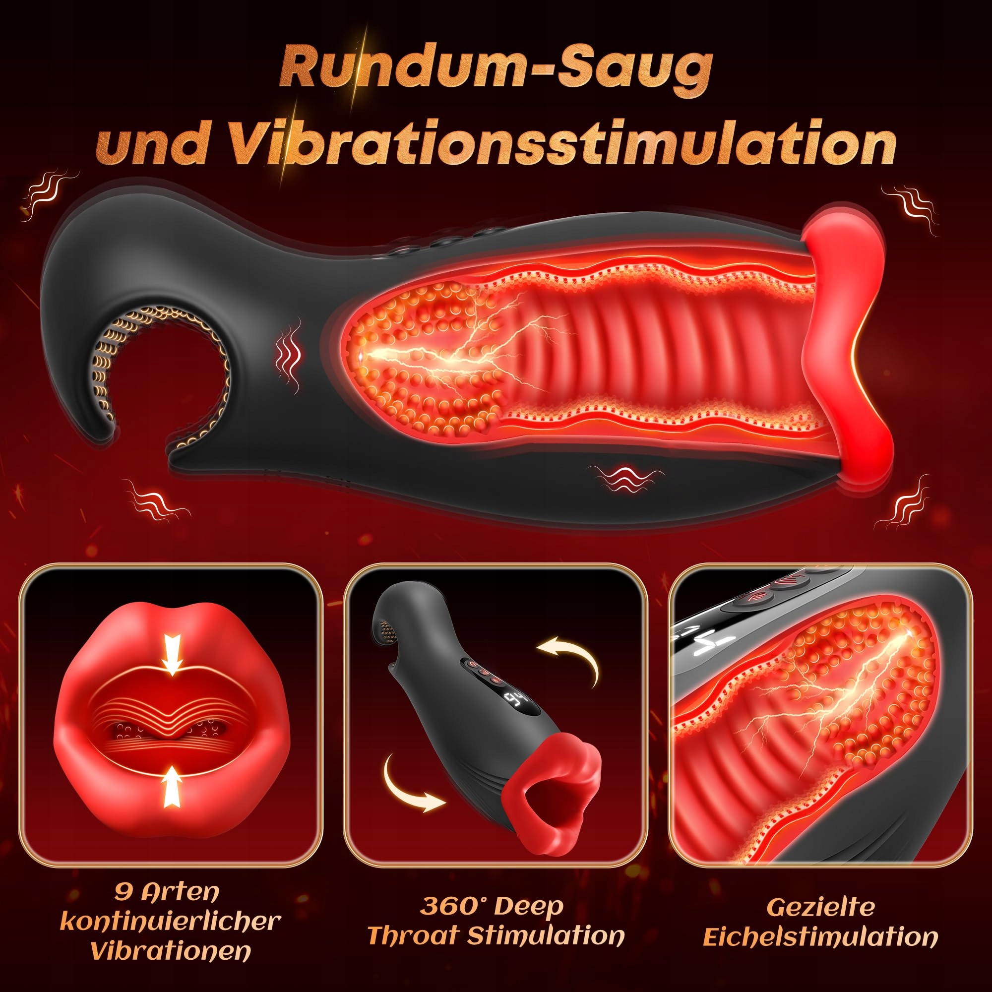 CONTITOP Masturbator Dla Mężczyzn Z Podwójną Stymulacją i Aplikacją — miniatura 5