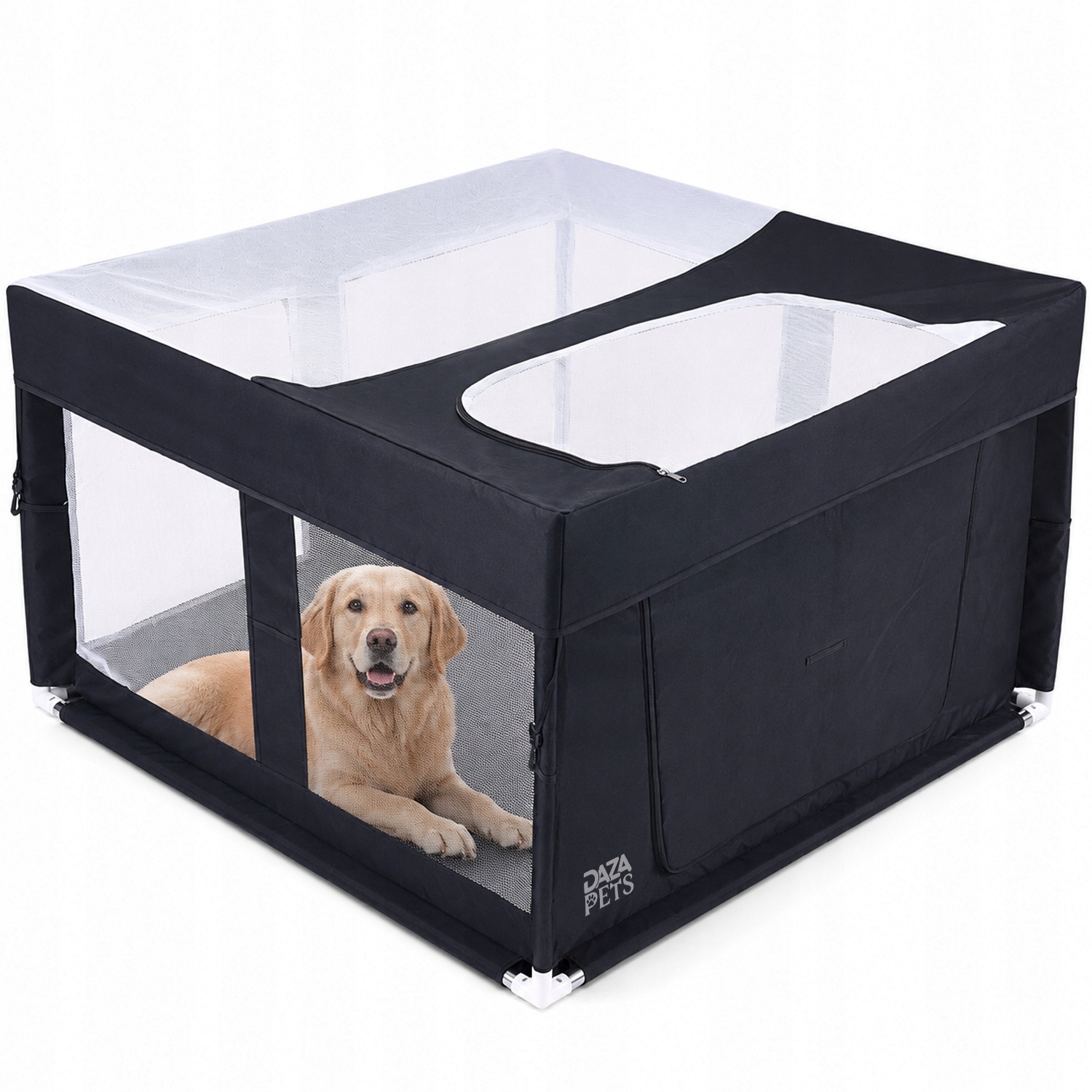 Pevná Kotec Pro Zvířata Kočky Psa Králíka 2v1 Do Domácnosti Skládací 110cm XL