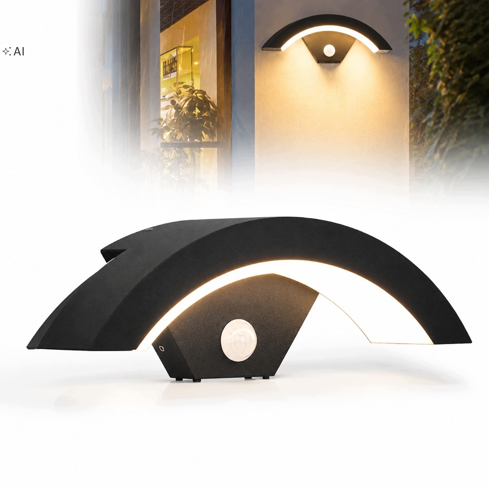 18W venkovní nástěnné svítidlo Led Fasádní lampa Zahradní pohybový senzor IP65