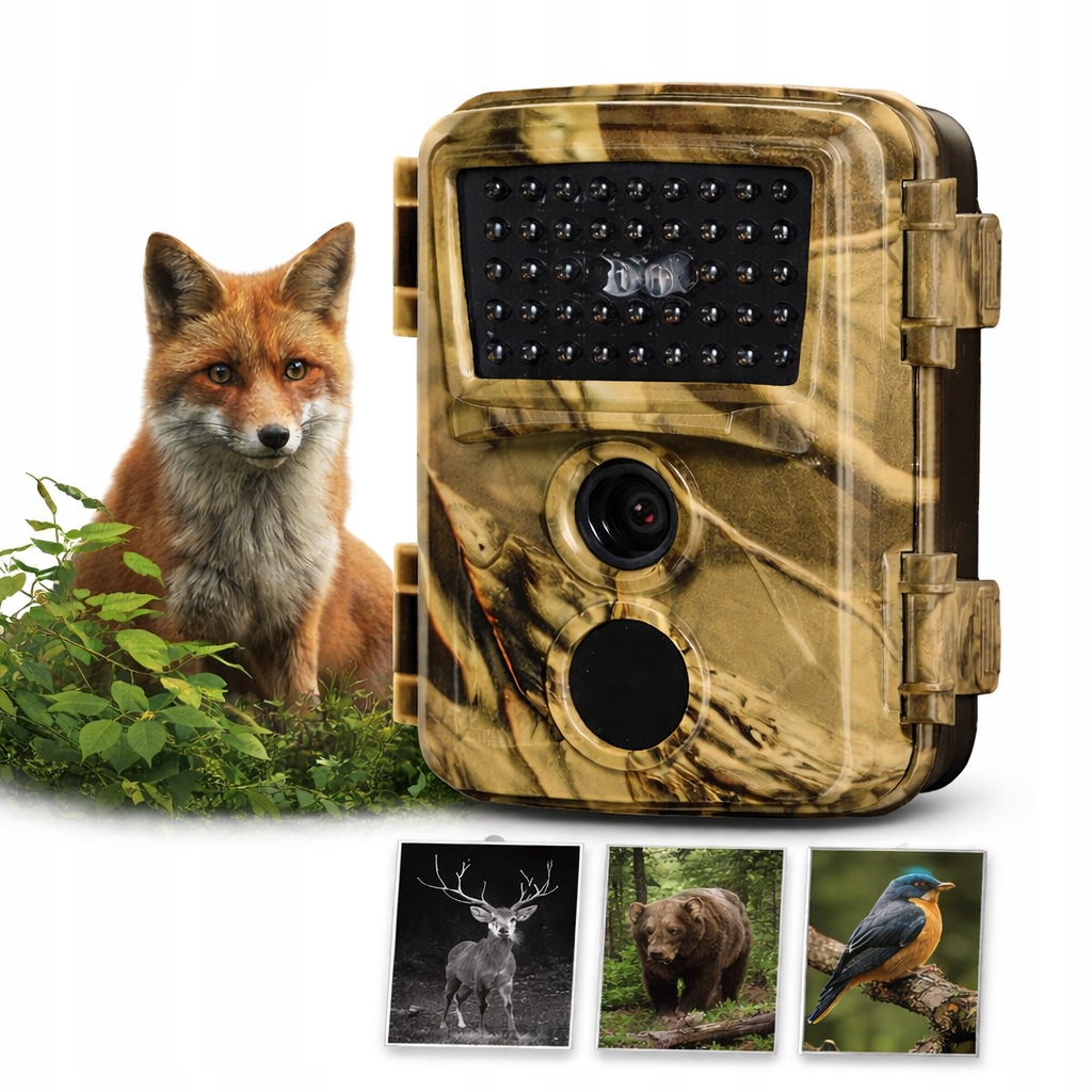 Fotopułapka Kamera Leśna Myśliwska Czujnik Ruchu Nortec 20MPX IP54 Full Hd